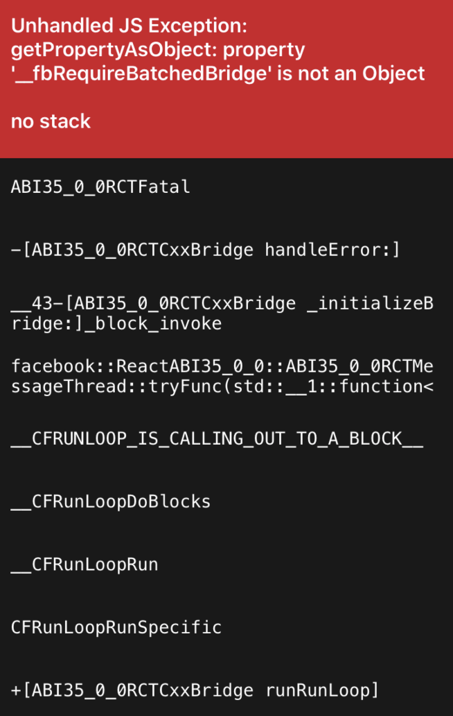Random error from Expo/Metro Bundler